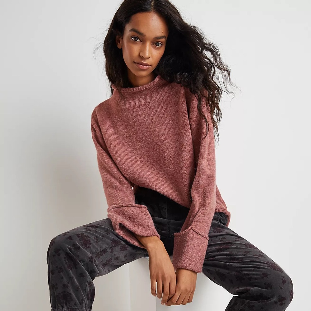 Anthropologie Basile Mock Neck Sweater Size Small Like New